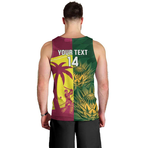 South Africa West Indies Cricket Custom Men Tank Top Proteas Windies Together - Aussie Hoodie