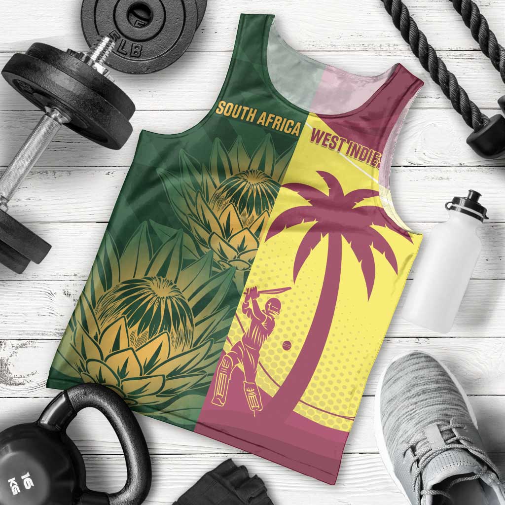 South Africa West Indies Cricket Custom Men Tank Top Proteas Windies Together - Aussie Hoodie