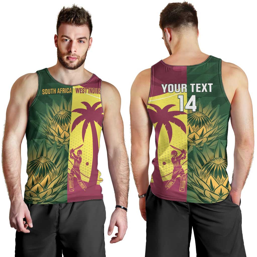 South Africa West Indies Cricket Custom Men Tank Top Proteas Windies Together - Aussie Hoodie