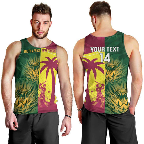South Africa West Indies Cricket Custom Men Tank Top Proteas Windies Together - Aussie Hoodie