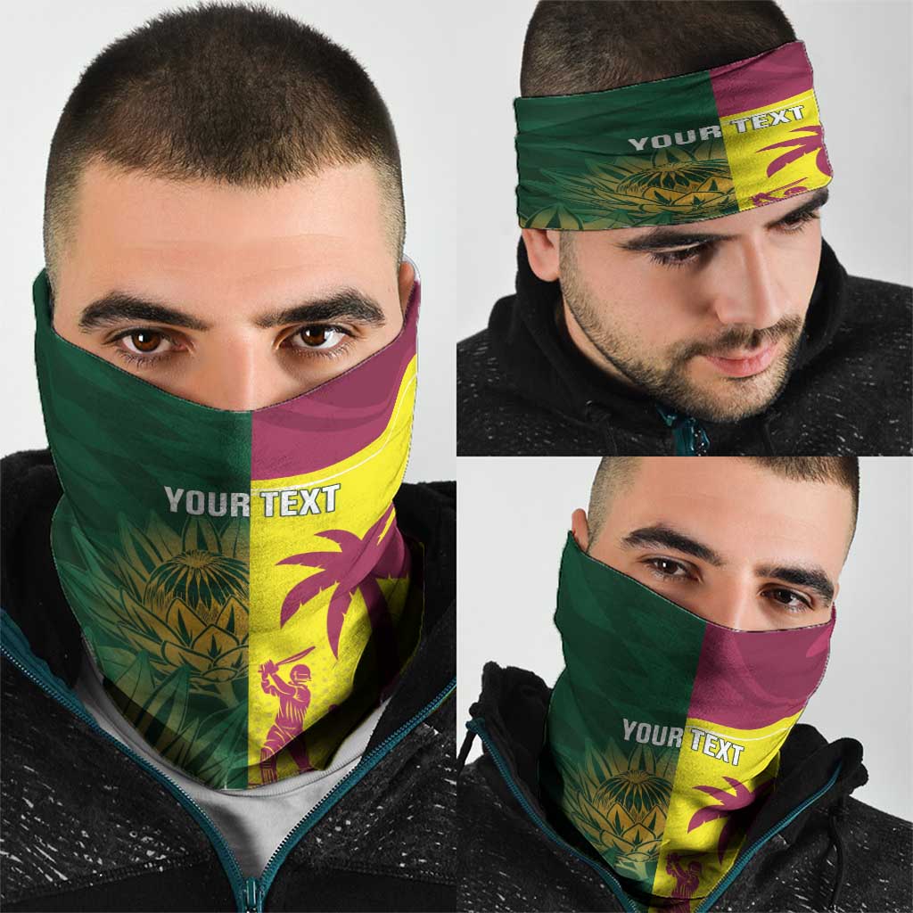 South Africa West Indies Cricket Custom Neck Gaiter Proteas Windies Together - Aussie Hoodie