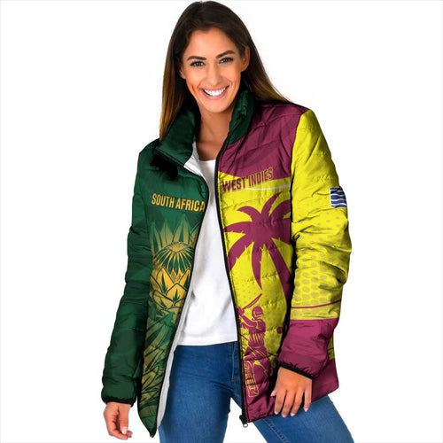 South Africa West Indies Cricket Custom Padded Jacket Proteas Windies Together - Aussie Hoodie