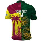 South Africa West Indies Cricket Custom Polo Shirt Proteas Windies Together - Aussie Hoodie