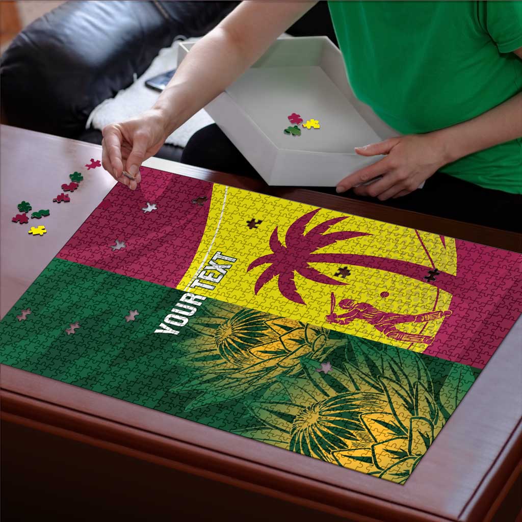 South Africa West Indies Cricket Custom Puzzle Proteas Windies Together - Aussie Hoodie