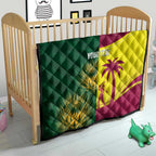 South Africa West Indies Cricket Custom Quilt Proteas Windies Together - Aussie Hoodie