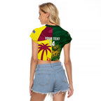 South Africa West Indies Cricket Custom Raglan Cropped T Shirt Proteas Windies Together - Aussie Hoodie