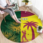 South Africa West Indies Cricket Custom Round Carpet Proteas Windies Together - Aussie Hoodie