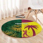South Africa West Indies Cricket Custom Round Carpet Proteas Windies Together - Aussie Hoodie