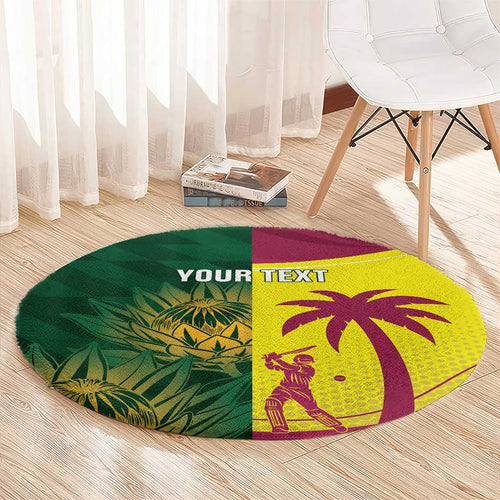 South Africa West Indies Cricket Custom Round Carpet Proteas Windies Together - Aussie Hoodie