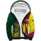 South Africa West Indies Cricket Custom Sherpa Hoodie Proteas Windies Together - Aussie Hoodie