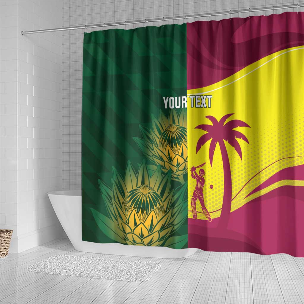 South Africa West Indies Cricket Custom Shower Curtain Proteas Windies Together - Aussie Hoodie