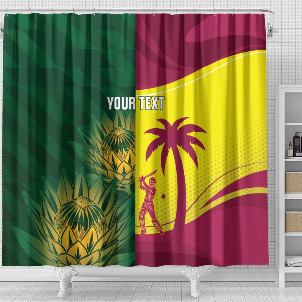 South Africa West Indies Cricket Custom Shower Curtain Proteas Windies Together - Aussie Hoodie