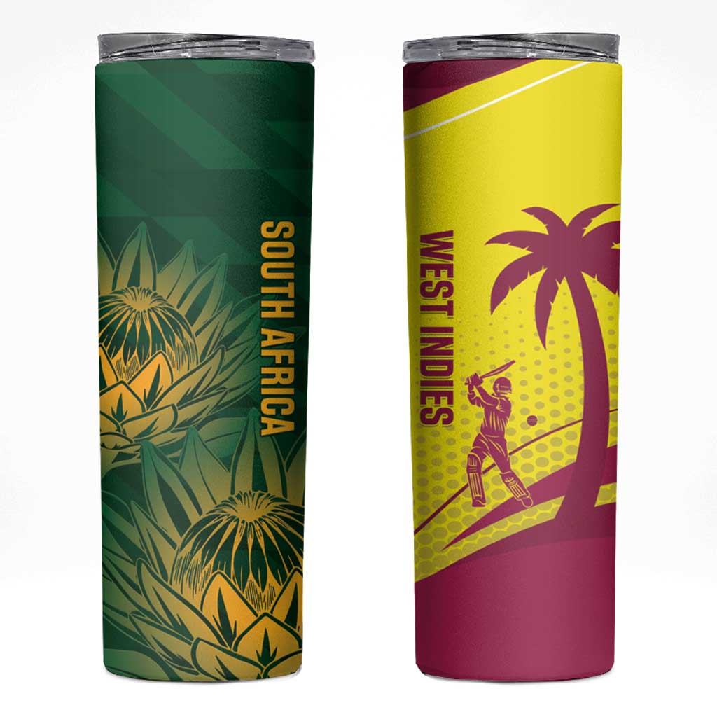 South Africa West Indies Cricket Skinny Tumbler Proteas Windies Together - Aussie Hoodie