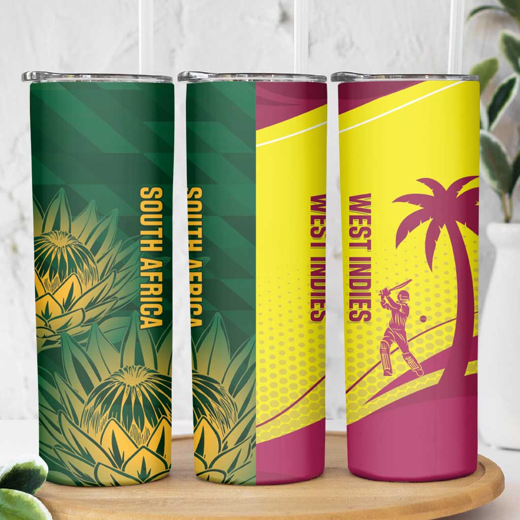 South Africa West Indies Cricket Skinny Tumbler Proteas Windies Together - Aussie Hoodie