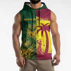 South Africa West Indies Cricket Custom Sleeveless Hoodie Proteas Windies Together - Aussie Hoodie