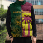 South Africa West Indies Cricket Custom Sleeveless Puffer Jacket Proteas Windies Together - Aussie Hoodie