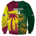 South Africa West Indies Cricket Custom Sweatshirt Proteas Windies Together - Aussie Hoodie