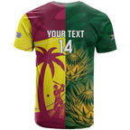 South Africa West Indies Cricket Custom T Shirt Proteas Windies Together - Aussie Hoodie
