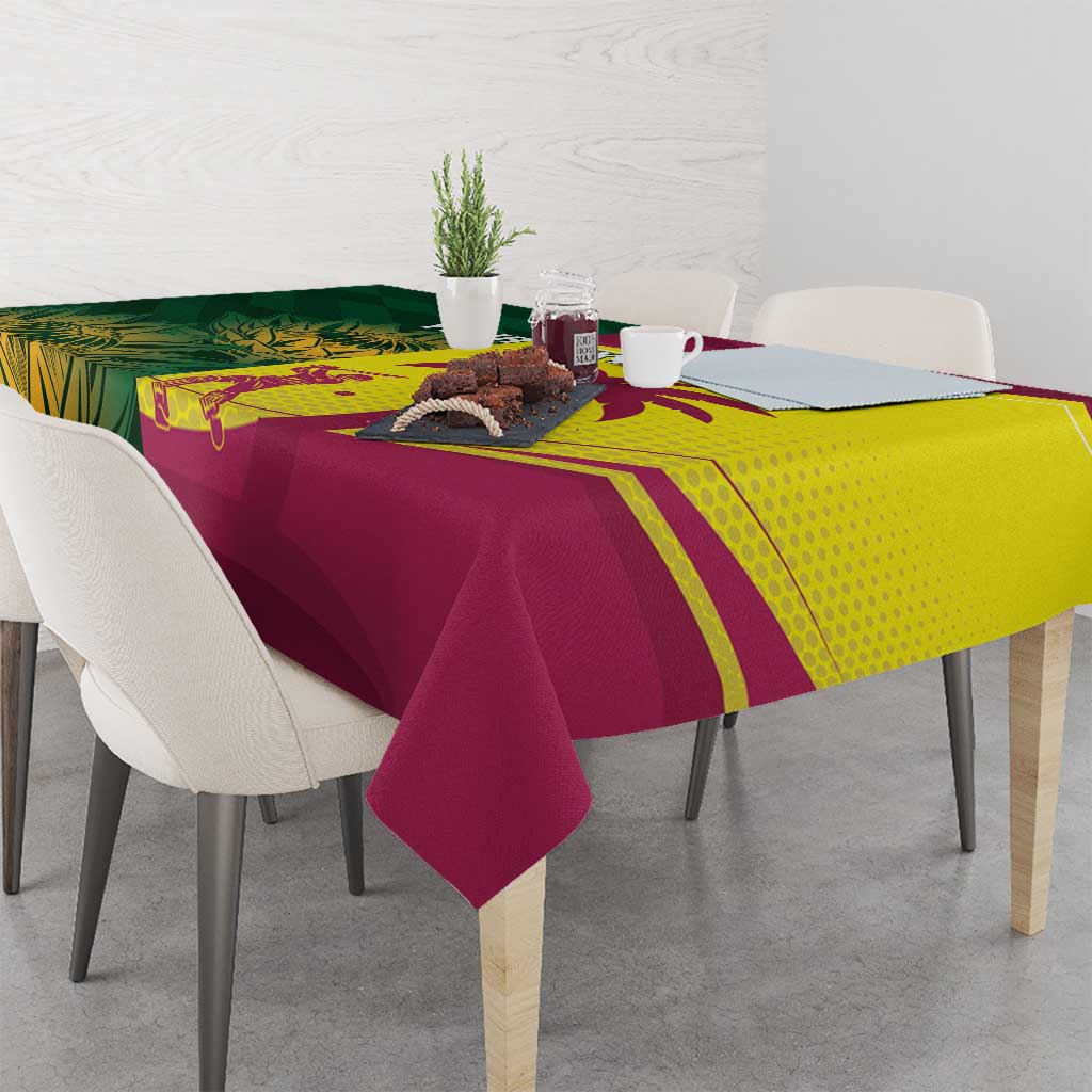 South Africa West Indies Cricket Custom Tablecloth Proteas Windies Together - Aussie Hoodie
