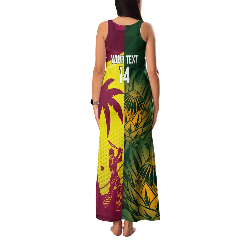 South Africa West Indies Cricket Custom Tank Maxi Dress Proteas Windies Together - Aussie Hoodie