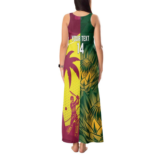 South Africa West Indies Cricket Custom Tank Maxi Dress Proteas Windies Together - Aussie Hoodie