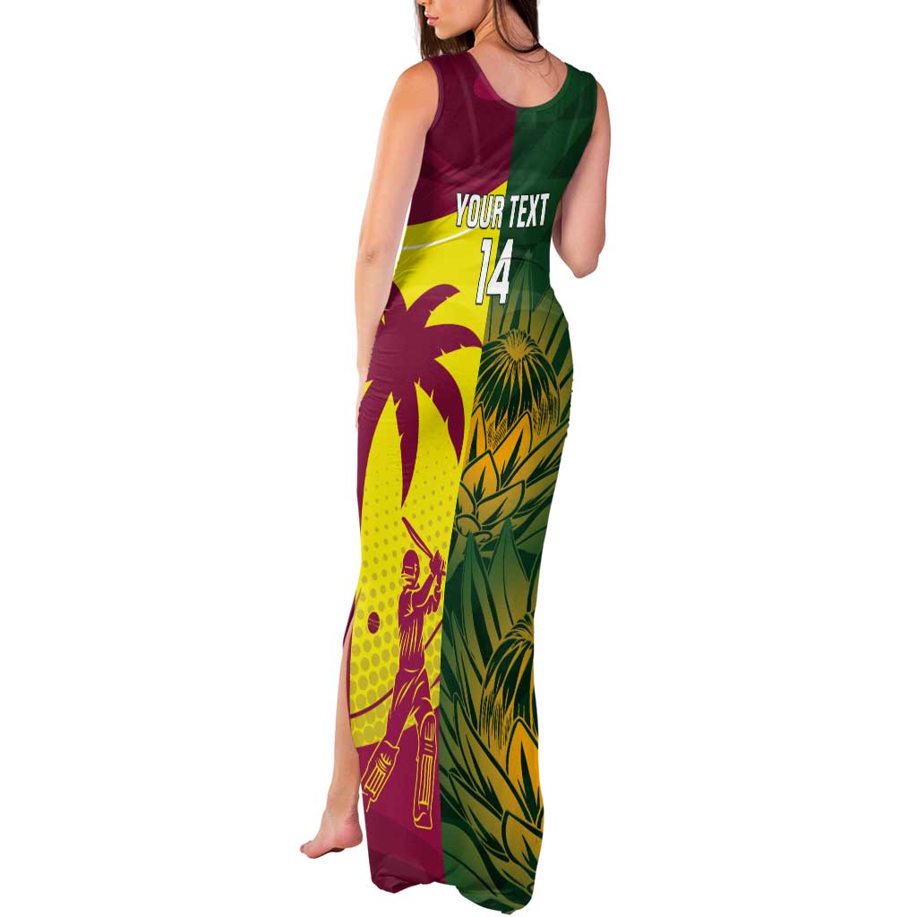South Africa West Indies Cricket Custom Tank Maxi Dress Proteas Windies Together - Aussie Hoodie