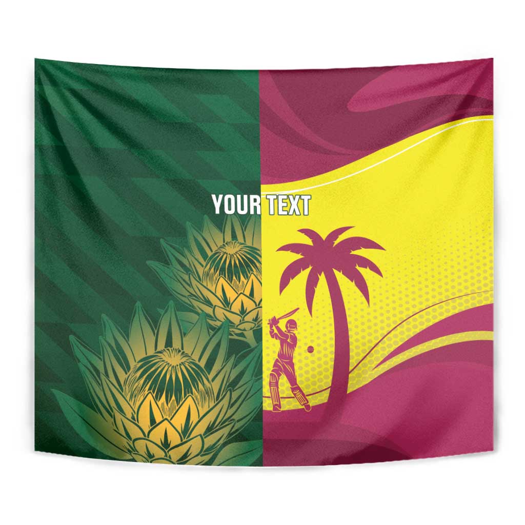 South Africa West Indies Cricket Custom Tapestry Proteas Windies Together - Aussie Hoodie