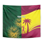 South Africa West Indies Cricket Custom Tapestry Proteas Windies Together - Aussie Hoodie