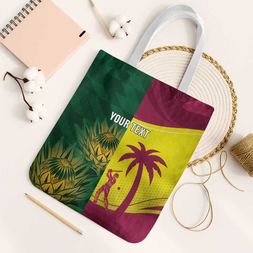 South Africa West Indies Cricket Custom Tote Bag Proteas Windies Together - Aussie Hoodie