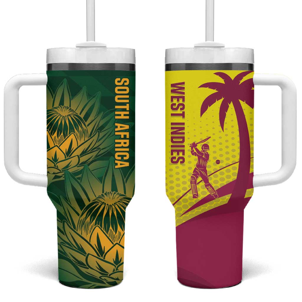 South Africa West Indies Cricket Tumbler With Handle Proteas Windies Together - Aussie Hoodie
