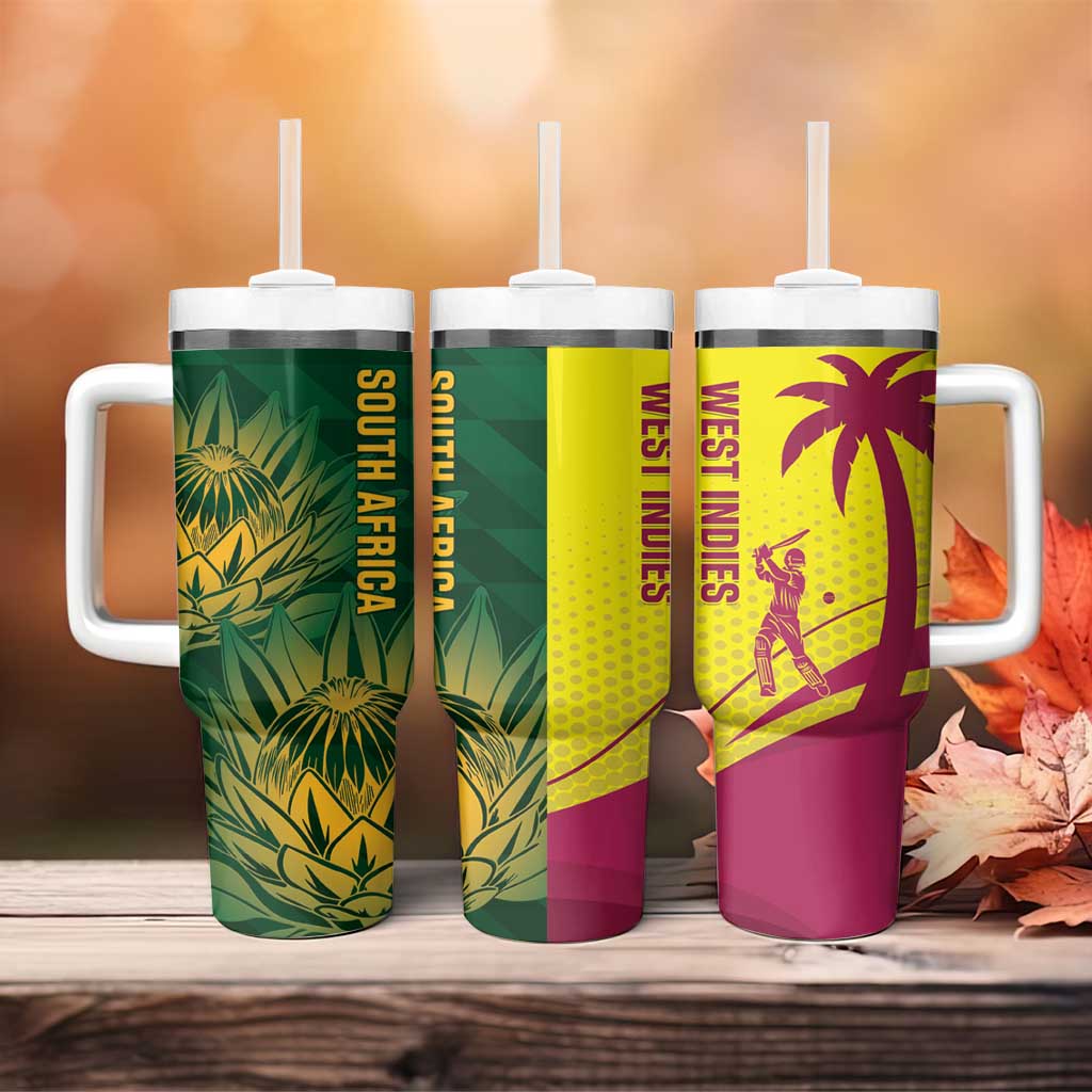 South Africa West Indies Cricket Tumbler With Handle Proteas Windies Together - Aussie Hoodie