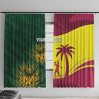 South Africa West Indies Cricket Custom Window Curtain Proteas Windies Together - Aussie Hoodie