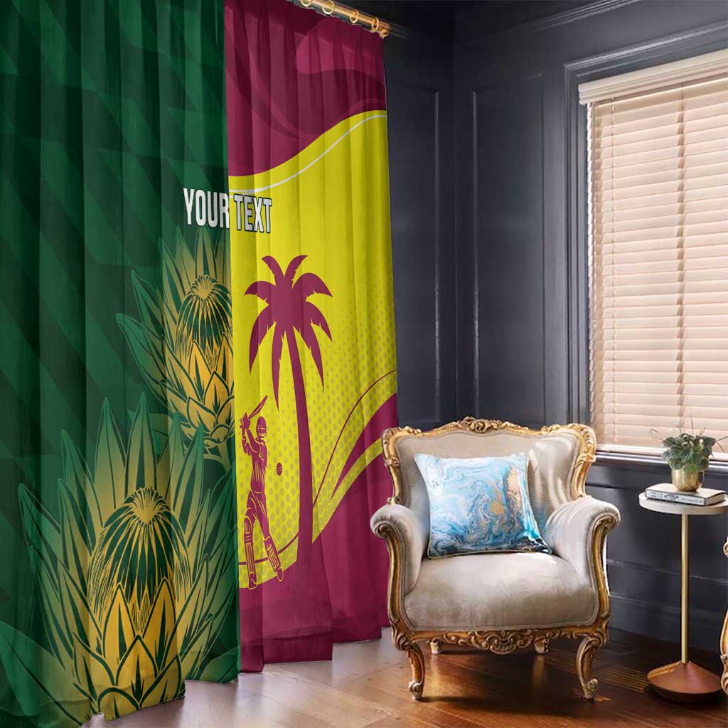 South Africa West Indies Cricket Custom Window Curtain Proteas Windies Together - Aussie Hoodie