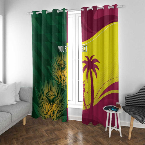 South Africa West Indies Cricket Custom Window Curtain Proteas Windies Together - Aussie Hoodie