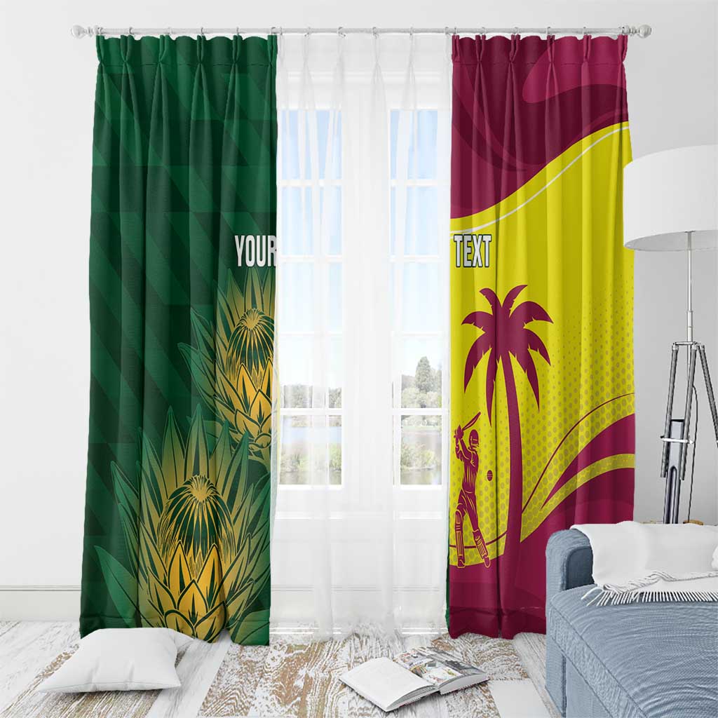 South Africa West Indies Cricket Custom Window Curtain Proteas Windies Together - Aussie Hoodie