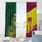 South Africa West Indies Cricket Custom Window Curtain Proteas Windies Together - Aussie Hoodie