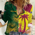 South Africa West Indies Cricket Custom Women Casual Shirt Proteas Windies Together - Aussie Hoodie