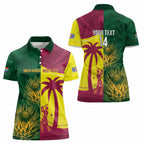 South Africa West Indies Cricket Custom Women Polo Shirt Proteas Windies Together - Aussie Hoodie