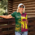 South Africa West Indies Cricket Custom Women Polo Shirt Proteas Windies Together - Aussie Hoodie