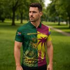 South Africa West Indies Cricket Custom Zipper Polo Shirt Proteas Windies Together - Aussie Hoodie