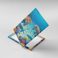 Australia Great Barrier Reef Canvas Wall Art Sea Turtle and Dugong Oil Paint Draw - Aussie Hoodie