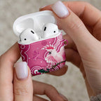 Australia Breast Cancer Awareness AirPods Case Pink Cockatoo Ribbon Aboriginal Art - Aussie Hoodie
