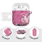 Australia Breast Cancer Awareness AirPods Case Pink Cockatoo Ribbon Aboriginal Art - Aussie Hoodie