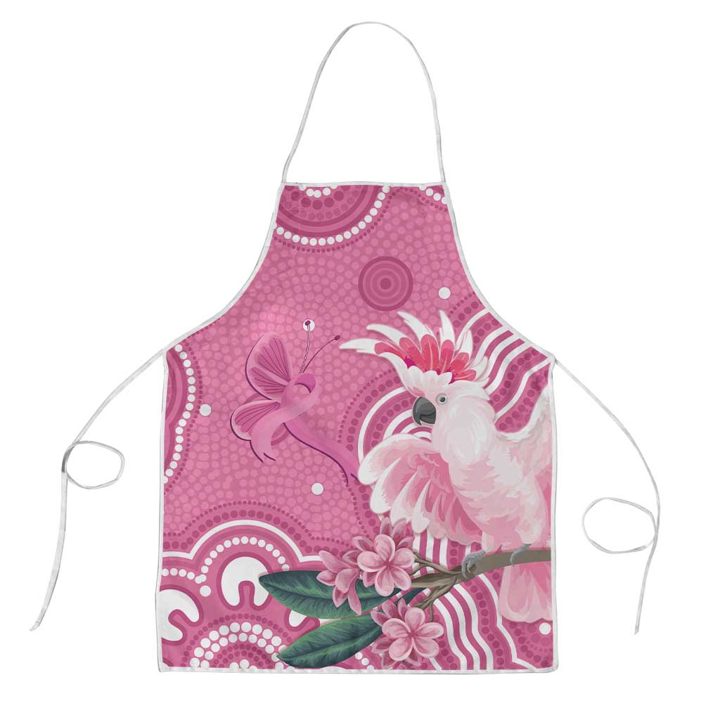 Australia Breast Cancer Awareness Apron Pink Cockatoo Ribbon Aboriginal Art - Aussie Hoodie