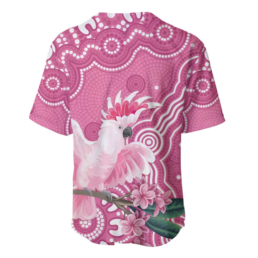 Australia Breast Cancer Awareness Baseball Jersey Pink Cockatoo Ribbon Aboriginal Art - Aussie Hoodie