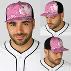 Australia Breast Cancer Awareness Baseball Net Cap Pink Cockatoo Ribbon Aboriginal Art - Aussie Hoodie
