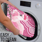 Australia Breast Cancer Awareness Bathroom Set Pink Cockatoo Ribbon Aboriginal Art - Aussie Hoodie
