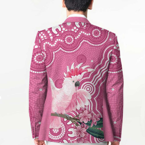 Australia Breast Cancer Awareness Blazer Pink Cockatoo Ribbon Aboriginal Art - Aussie Hoodie