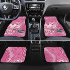 Australia Breast Cancer Awareness Car Mats Pink Cockatoo Ribbon Aboriginal Art - Aussie Hoodie