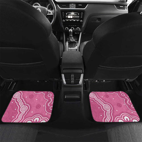 Australia Breast Cancer Awareness Car Mats Pink Cockatoo Ribbon Aboriginal Art - Aussie Hoodie